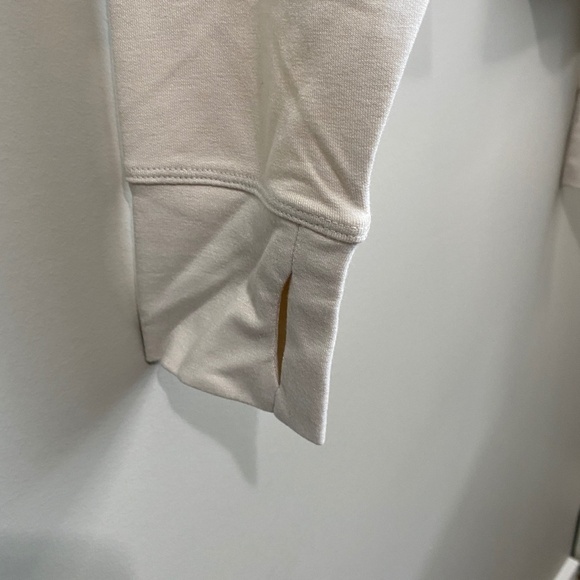 Ideology ID Ivory Long Sleeve Women's 1/4 Zip Cropped Pullover Size Large - Picture 5 of 13